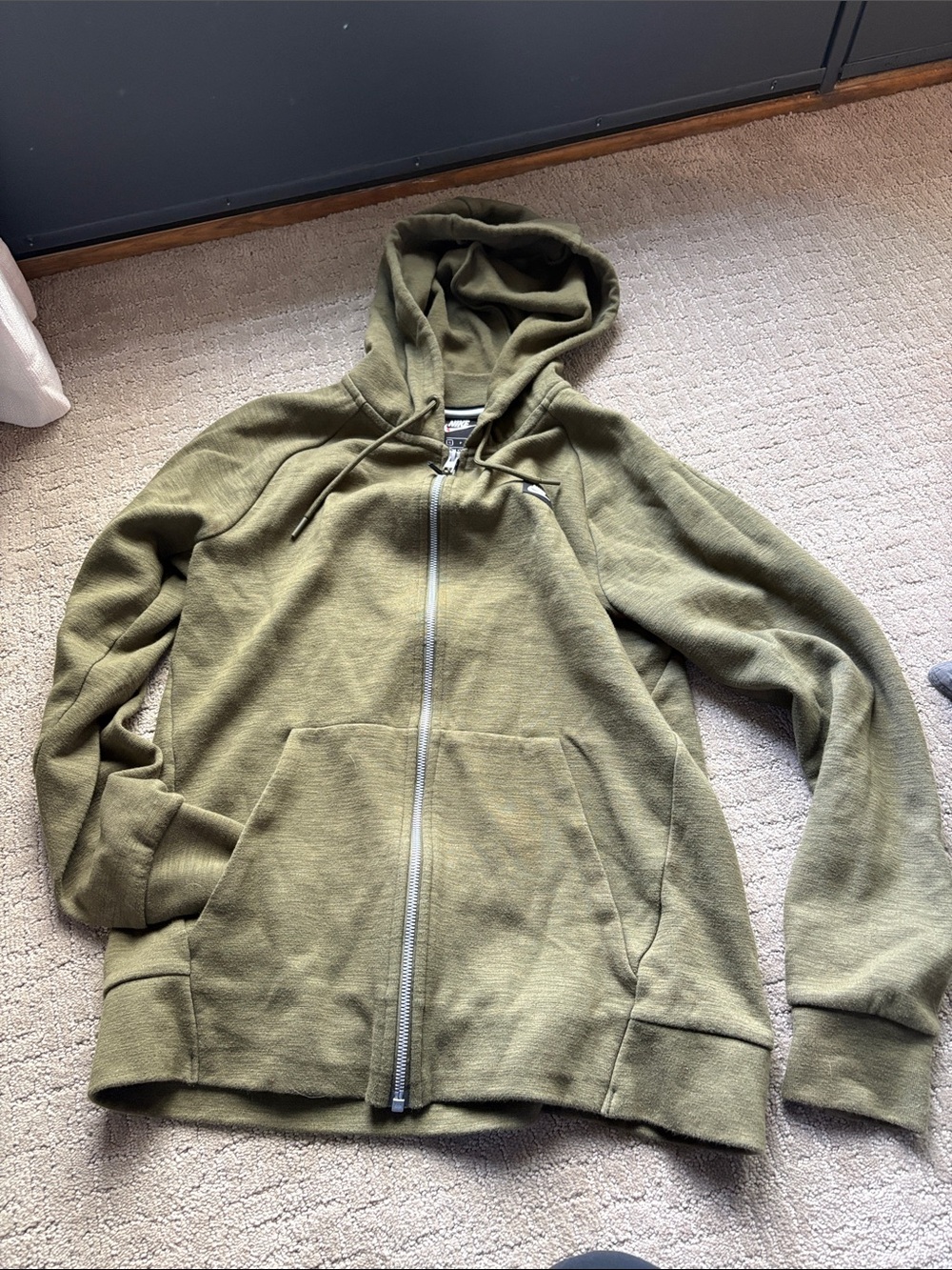 Nike Olive Green Men’s Full-Zip Hoodie Jacket